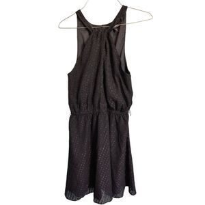 Express Women's Size Small Black Embellished Sleeveless Knee Length Dress